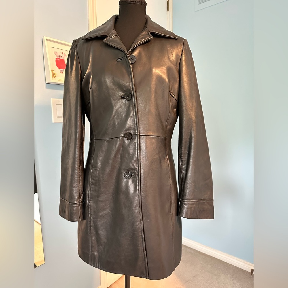 Danier leather lined coat